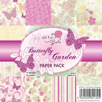 Wild Roses Studio Paper Pack PP010 Butterfly Garden
