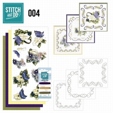 Stitch and Do borduursetje STDO004 Voorjaarsbloemen