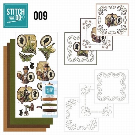 Stitch and Do borduursetje STDO009 Wijn en Bier/Vaderdag