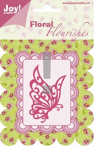 Joy stencil Floral Flourishes 6003-0006 Vlinder