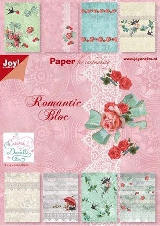 Joy! A5 paperbloc 6011-0056 Romantic Bloc (met zwaluwen)