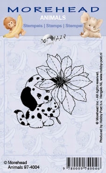 Clear stamps Morehaed Animals 97-4004 Hond-Bloem