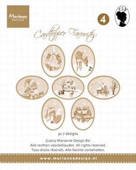 MD Card toppers sepia favourites CT1504 Els
