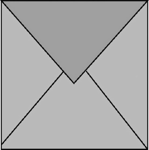 1 Vierkant enveloppe Romak Wit 220-21