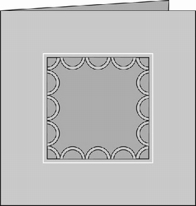 Romak 4-kant kaart 281 schulp 4-kant 69 lila