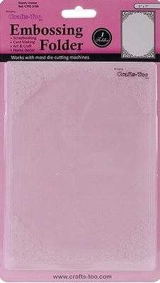 Crafts Too embossing folder CTFD3100 Dainty frame