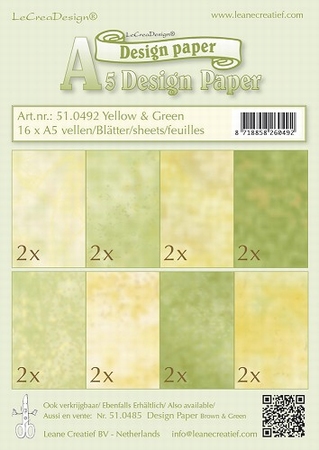 LeCreaDesign papier 510492 yellow/green