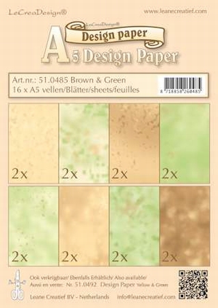 LeCreaDesign papier 510485 brown/green