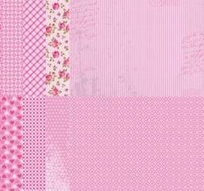 A4 Vel Nellie's Background Neva06789 Pink assortiment