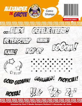 Clear Stamp Alexander de Grote ADGCS10001 Comic Cards