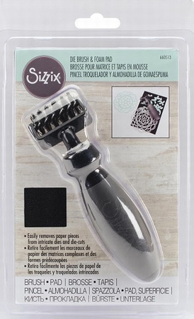 Sizzix 660513 Die Brush and Foam Pad for Wafer-Thin Dies
