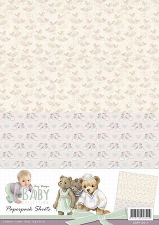 A4 Achtergrond Papier Amy Design ADPP10011 Baby Collection