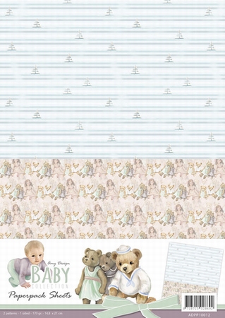 A4 Achtergrond Papier Amy Design ADPP10012 Baby Collection