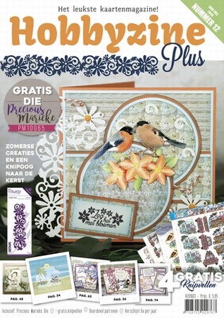 Hobbyzine Plus 12 + Precious Marieke Die PM10065 FlowerSwirl