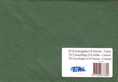 5 C6 Enveloppe TH kleur 305 Golf KerstGroen