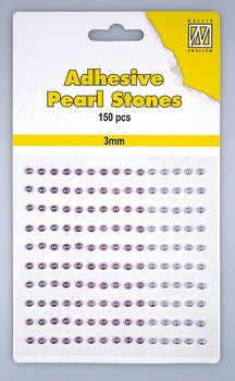 Nellie Snellen Adhesive pearls APS306 3-colors - Purple