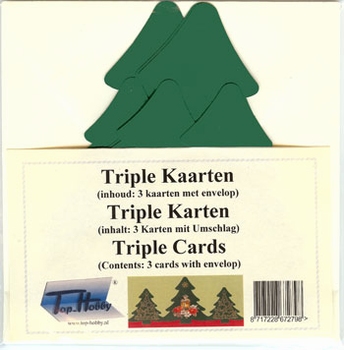 Vierkante Stans Kaarten Tophobby TK-41-3 Tripple boom groen