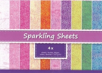 A4 JEJE Sparkling Sheets Seashell  8.6950 Wit/Roze