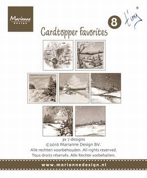 MD Card toppers sepia favourites CT1508 Tiny 2