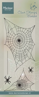 MD Clear stamps TC0841 Tiny's border Spider web