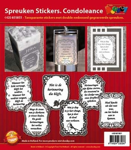Sticker Doodey Spreuken GS651851 Condoleance