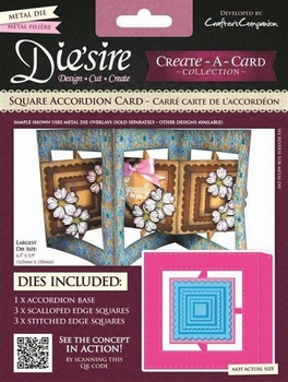 Diesire Create a Card DS-CADA-SQU Square Accordion Card