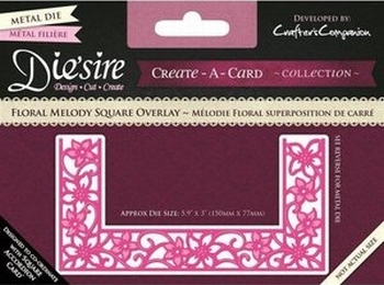 Diesire Create a Card CADO-FLMS Floral melody square overlay
