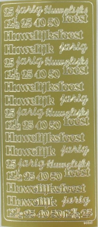Sticker Peel-off 01/1682 Diverse Huwelijk teksten