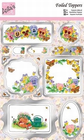 A4 Stansvel Foiled Decoupage ANT157405 Spring Borders