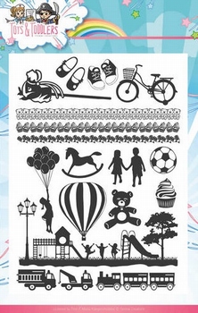 Yvonne Creations ClearStamps YCCS10030 Tots and Toddlers