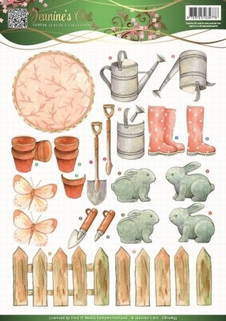 3D Knipvel Jeanine's Art 10833 Garden Classics Tools 3