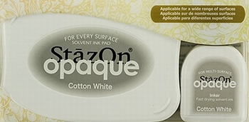 Stazon Opaque & Inker SZ-000-110 Cotton White Set