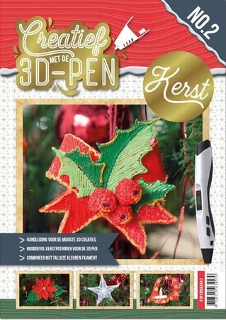 A4 boek Creatief met de 3D-pen 3DPENBA4002 Kerst