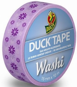 Duck tape Washi 104-09 Purple Flower