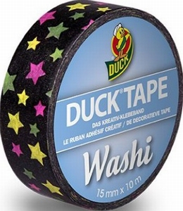 Duck tape Washi 104-25 Neon Stars