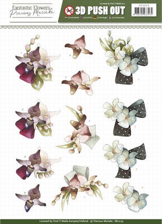 3D Stansvel Precious Marieke SB10155 Fantastic Flowers