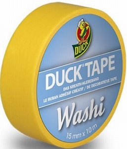Duck tape Washi 104-017 Bright Yellow
