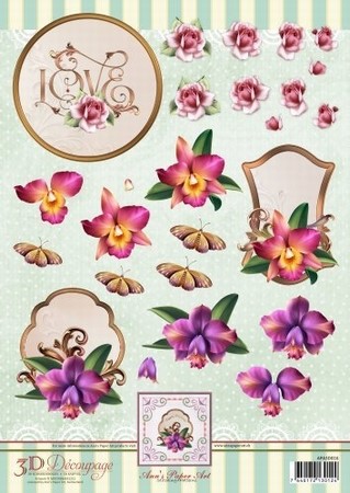 3D Knipvel Ann's Paper Art APA3D016 Orchids