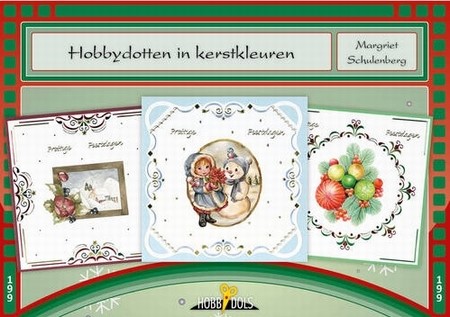 Hobbydols 199 Hobbydotten in kerstkleuren + poster + 12