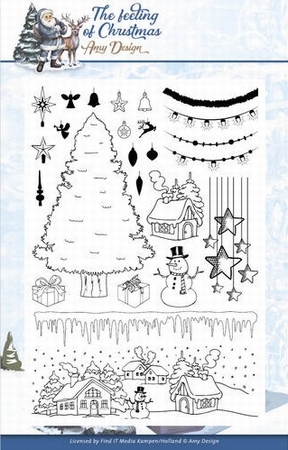 Amy Design Clearstamps ADCS10019 The feeling of Christmas
