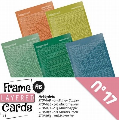 Stickerset LCST017 voor Layered frame cards 17/- A6