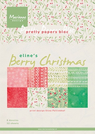 MD Pretty Papers bloc PB7053 Eline's Berry Christmas