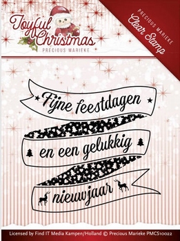 Precious Marieke Clearstamp PMCS10022 Joyful Christmas TXT