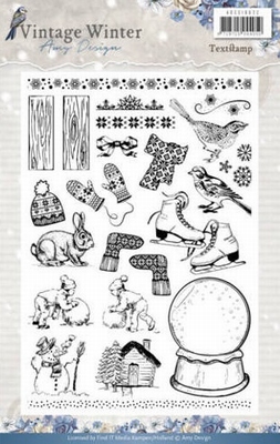 Amy Design Clearstamp ADCS10021 Vintage Winter