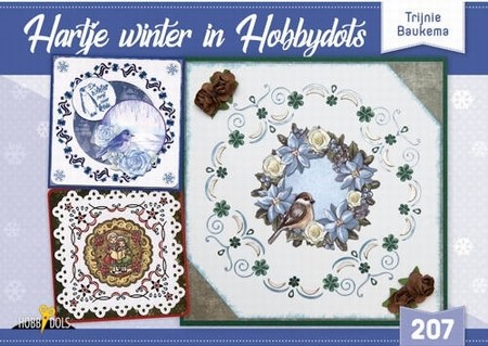Hobbydols 207 Hartje winter in Hobbydots + poster