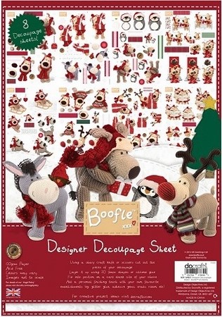 Boofle Christmas BOF169021 Designer Decoupage Sheet