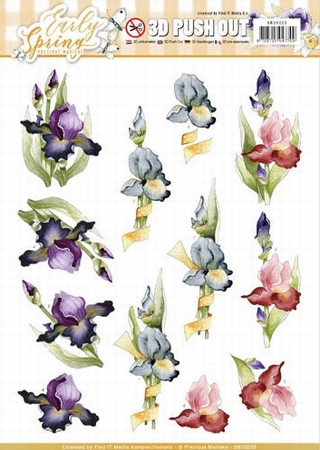 3D Stansvel Marieke Early Spring SB10225 Early Irises