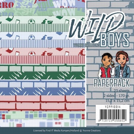 Yvonne Creations Paperpack YCPP10014 Wild Boys