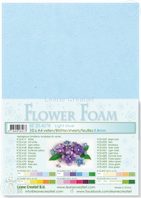 A4 vel LeCrea Flower Foam 25.4278 lichtblauw