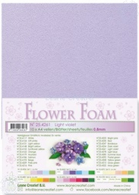 A4 vel LeCrea Flower Foam 25.4261 licht paars
